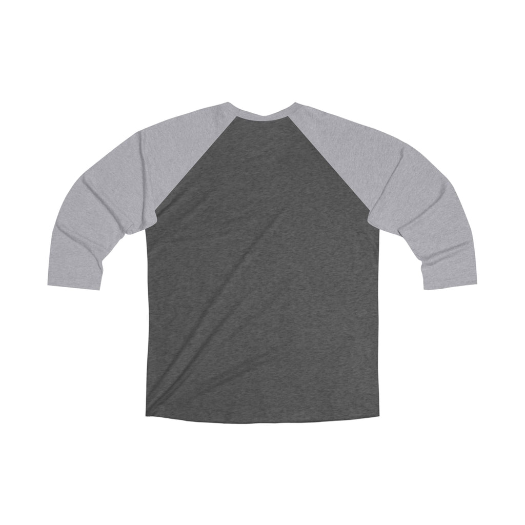 Motocross Rider Raglan Tee — Lightning Dirt Bike Graphic 3/4 Sleeve