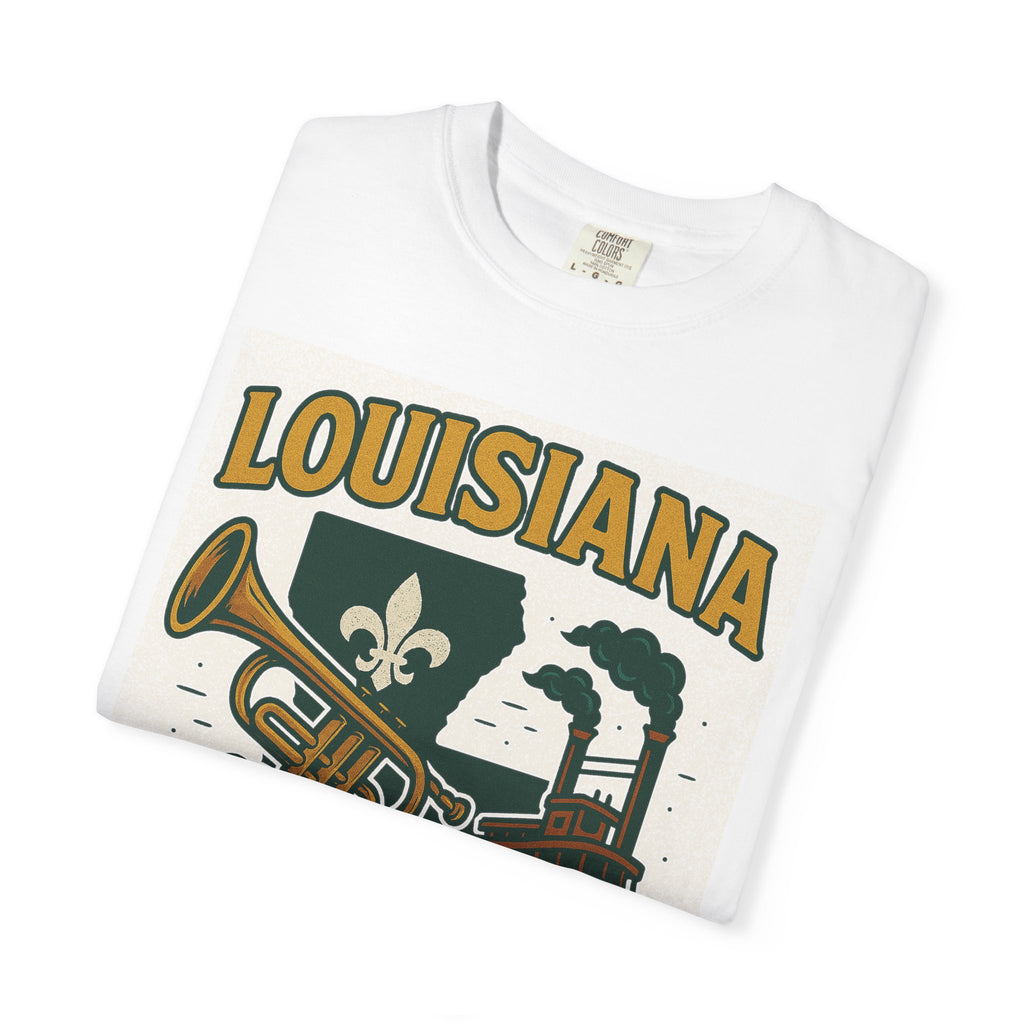 Louisiana The Pelican State T-Shirt — Vintage Jazz & Bayou Graphic Tee