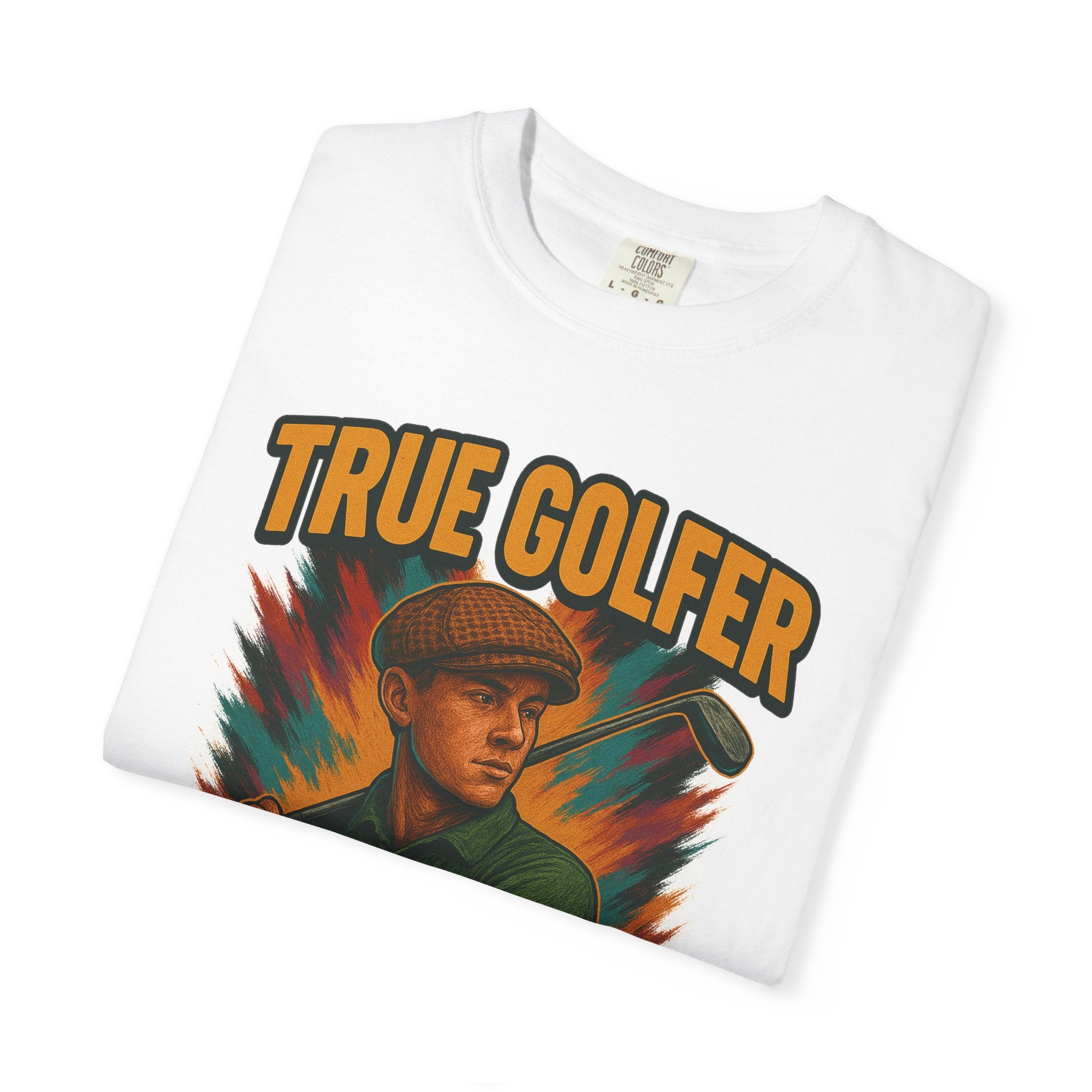 True Golfer Graphic T-Shirt — Vintage Golf Player Design