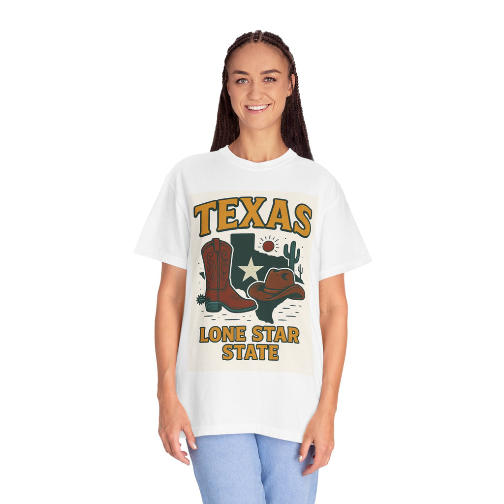 Texas Lone Star T-Shirt — Cowboy Boots & Hat Graphic Tee
