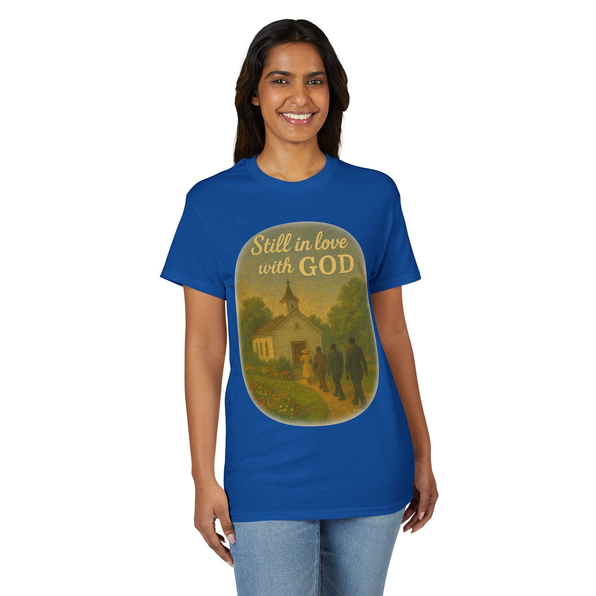 Still in Love with God T-Shirt — Vintage Church Illustration Christian Tee