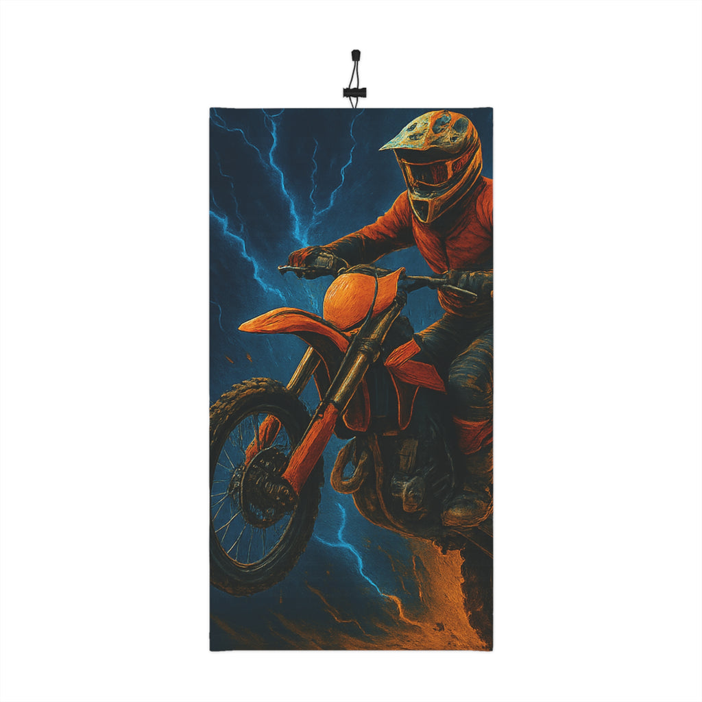 Motorcycle Rider Winter Neck Gaiter — Drawstring Cold-Weather Face Mask