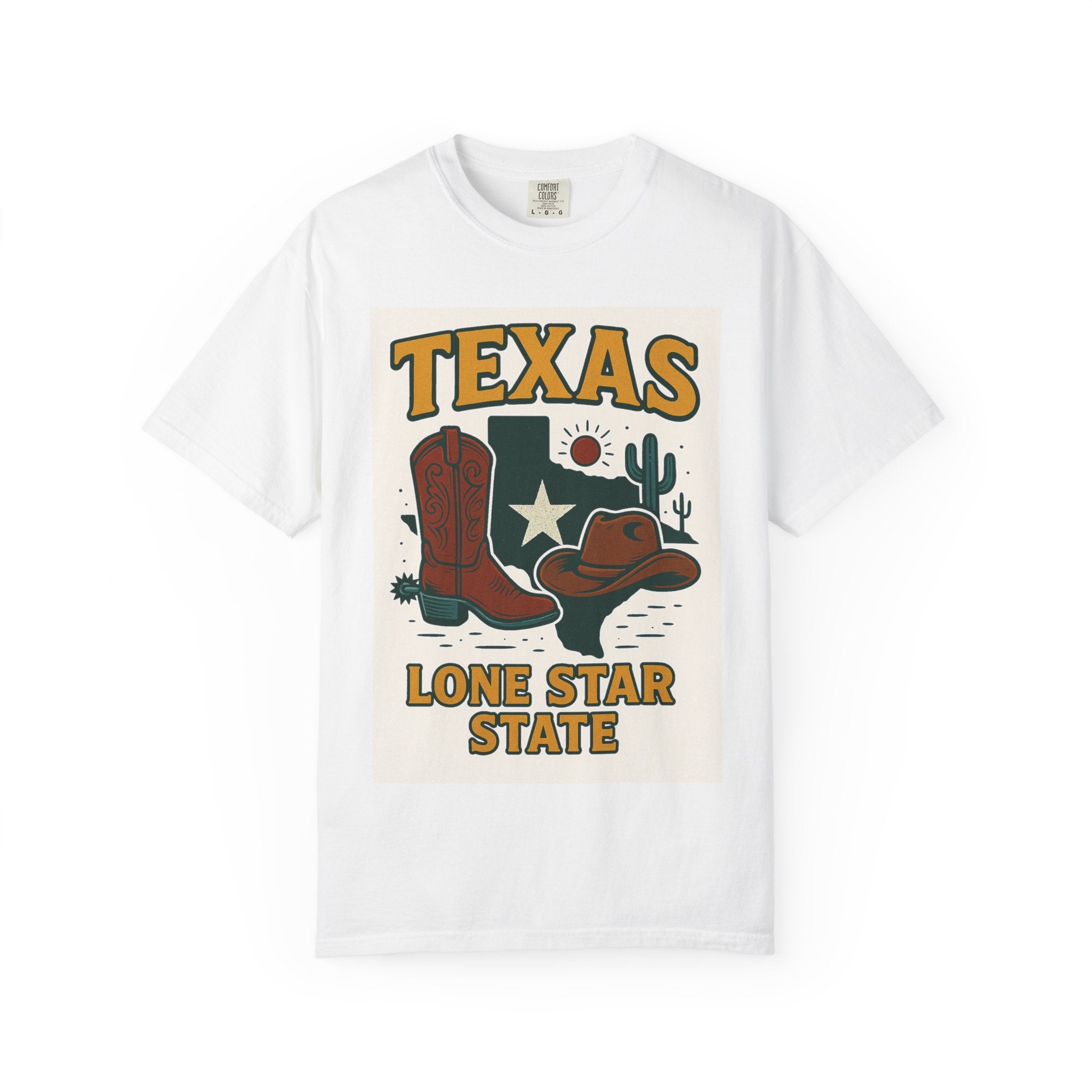 Texas Lone Star T-Shirt — Cowboy Boots & Hat Graphic Tee