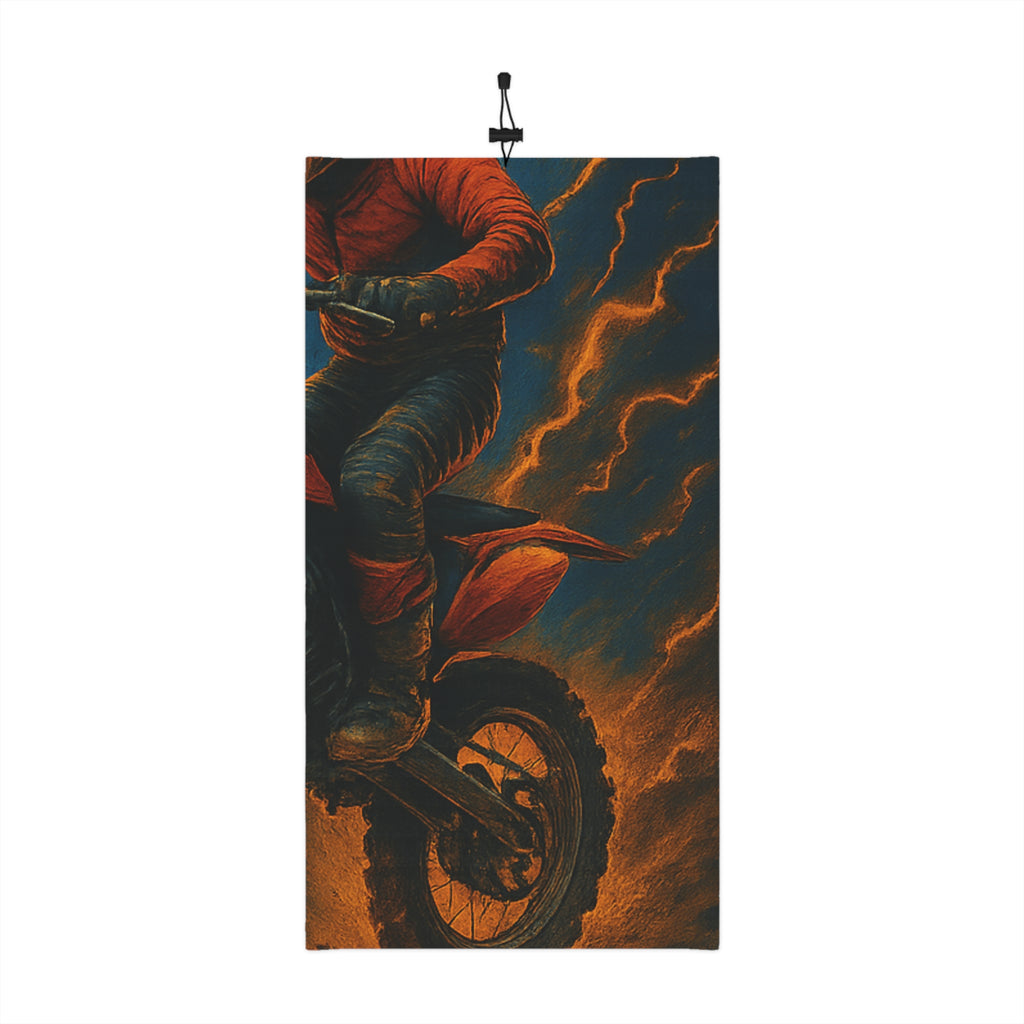 Motorcycle Rider Winter Neck Gaiter — Drawstring Cold-Weather Face Mask